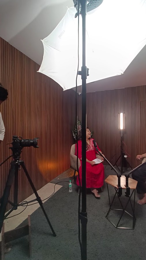 CT25 video production, interview shoot in progress with cinema camera